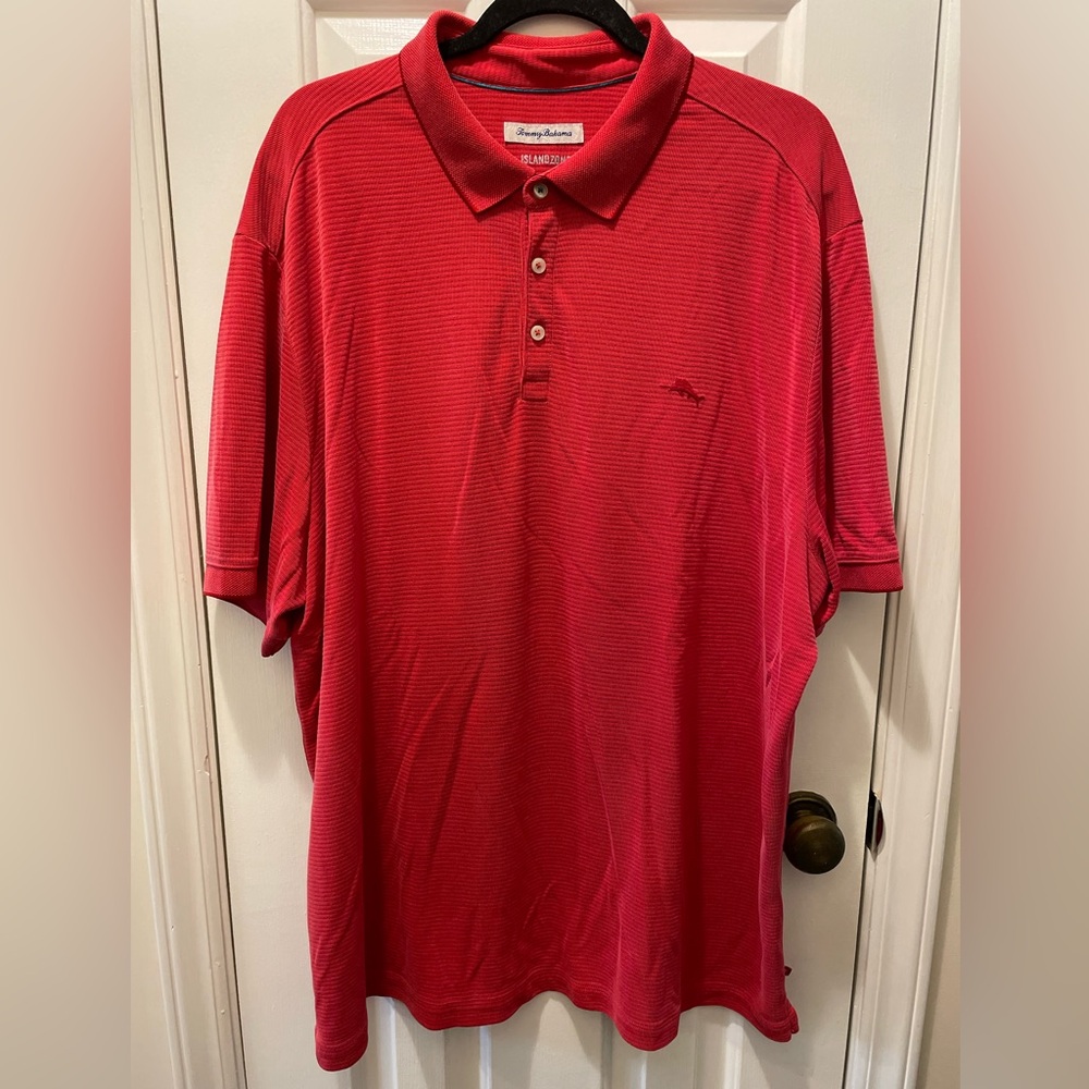 Tommy Bahama Island Zone Red Polo Shirt